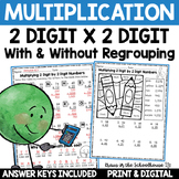 Multiplying 2 Digit by 2 Digit Worksheets
