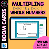 Multiplying 2-digit by 2-digit Whole Numbers Boom Cards