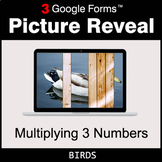 Multiplying 3 Numbers - Google Forms Math Game | Distance Learning