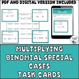 Multiplying Binomial Special Cases Task Cards