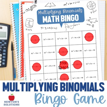 Preview of Multiplying Binomials BINGO Game