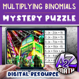 Multiplying Binomials FOIL Activity Digital Pixel Art Myst