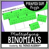 Multiplying Binomials | Pyramid Sum Puzzle