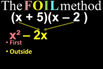 Preview of Multiplying Binomials with FOIL - Animated Powerpoint