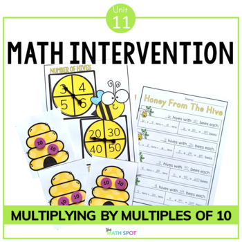 Preview of Multiplying By Multiples of Ten 3.NBT.3 Small Group Math Intervention Unit