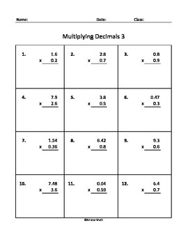Multiplying Decimals by All-Star Math | Teachers Pay Teachers