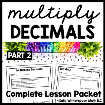 Preview of Multiplying Decimals Worksheets, Multiplying Decimals by Decimals Word Problems