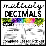Multiplying Decimals Worksheets, Multiplying Decimals by D
