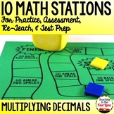 Multiplying Decimals Stations - Multiplying Decimals to Hu