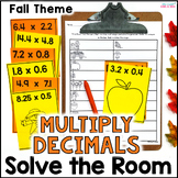 Multiplying Decimals Activity - Solve the Room - Fall Math Center