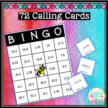 Multiplying Decimals BINGO Game by Loving Math | TpT