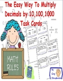 Common  Core-Multiplying Numbers By 10,100,1000 Made Easy 