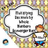 Multiplying Decimals By Whole Numbers Scavenger Hunt
