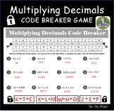 Multiplying Decimals Code Breaker Activity