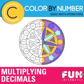 Preview of Multiplying Decimals Color by Number