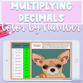 Multiplying Decimals | Color by Number | TEKS 6.3E