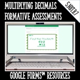 Multiplying Decimals Formative Assessments for Google Form