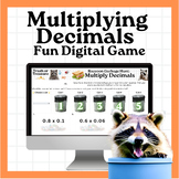 Multiplying Decimals - Digital Raccoon Game - Fun!! #time4flowers