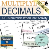 Multiplying Decimals Customizable Scavenger Hunt Activity 