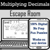 Multiplying Decimals Activity: Digital Escape Room (Virtua