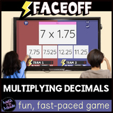 Multiplying Decimals Game - Digital Math Review Game - Faceoff