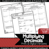 Multiplying Decimals Guided Cornell Notes - Perfect for AVID