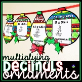 Multiplying Decimals Holiday Ornaments Activity