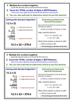 Preview of Multiplying Decimals Interactive Notes and Google Slides!