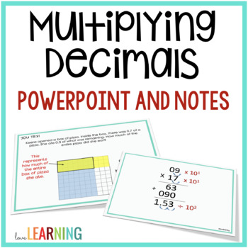 Preview of Multiplying Decimals Slides and Notes