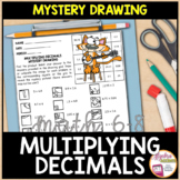 Multiplying Decimals Math Mystery Picture Drawing