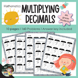 Multiplying Decimals Math Practice