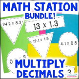 Multiplying Decimals Math Stations Bundle - 5th Grade Math