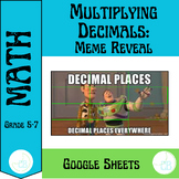 Multiplying Decimals Meme Reveal (factors to thousandths)