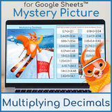 Multiplying Decimals | Mystery Picture Pixel Art Squirrel