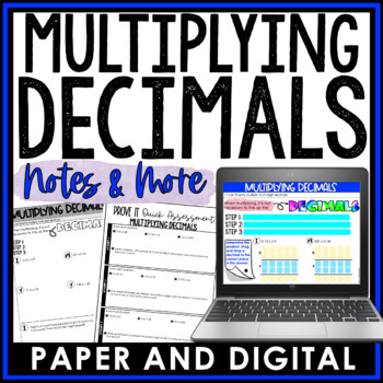 Preview of Multiplying Decimals Guided Notes Homework Warm Ups Exit Tickets