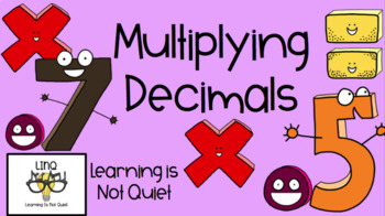 Preview of Multiplying Decimals (Notes Sheet, Slideshow, Activities) 5.NBT.7