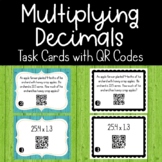 Multiply Decimals Task Cards with QR Codes