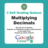 Multiplying Decimals Quiz  (Google Forms)