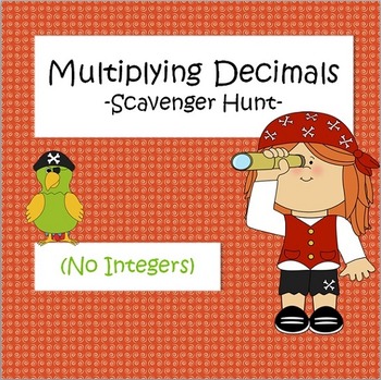 Preview of Multiplying Decimals - Scavenger Hunt