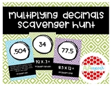 Multiplying Decimals Activity - Scavenger Hunt