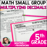 5th Grade Multiplying Decimals Small Groups Plans & Work M