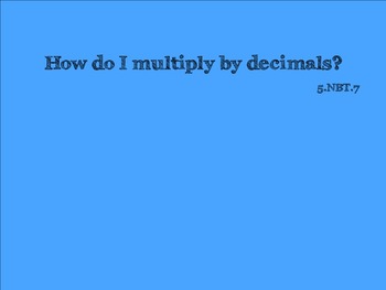 Preview of Multiplying Decimals Smart Notebook