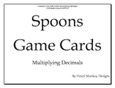 Multiplying Decimals Spoons Game Cards
