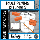 Multiplying Decimals Task Cards Havoc Math Relay