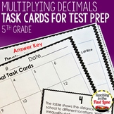 Multiplying Decimals Task Cards - Word Problems for Multip