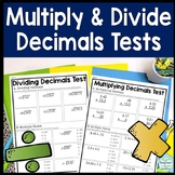 Multiplying Decimals Test & Dividing Decimals Test | Use t
