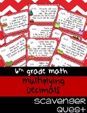 Multiplying Decimals Word Problems - Math Scavenger Quests