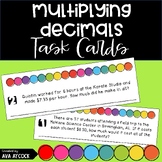 Multiplying Decimals Word Problems Task Cards 5.NBT.7