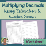 Multiplying Decimals Worksheet and Practice