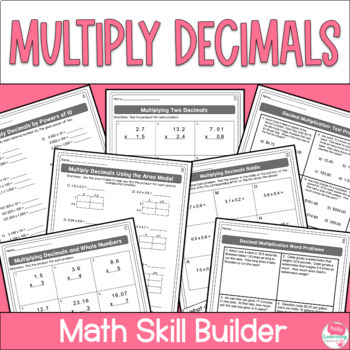 Multiplying Decimals Worksheets by Hello Learning | TpT